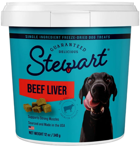 12 oz Stewart Freeze Dried Beef Liver Treats