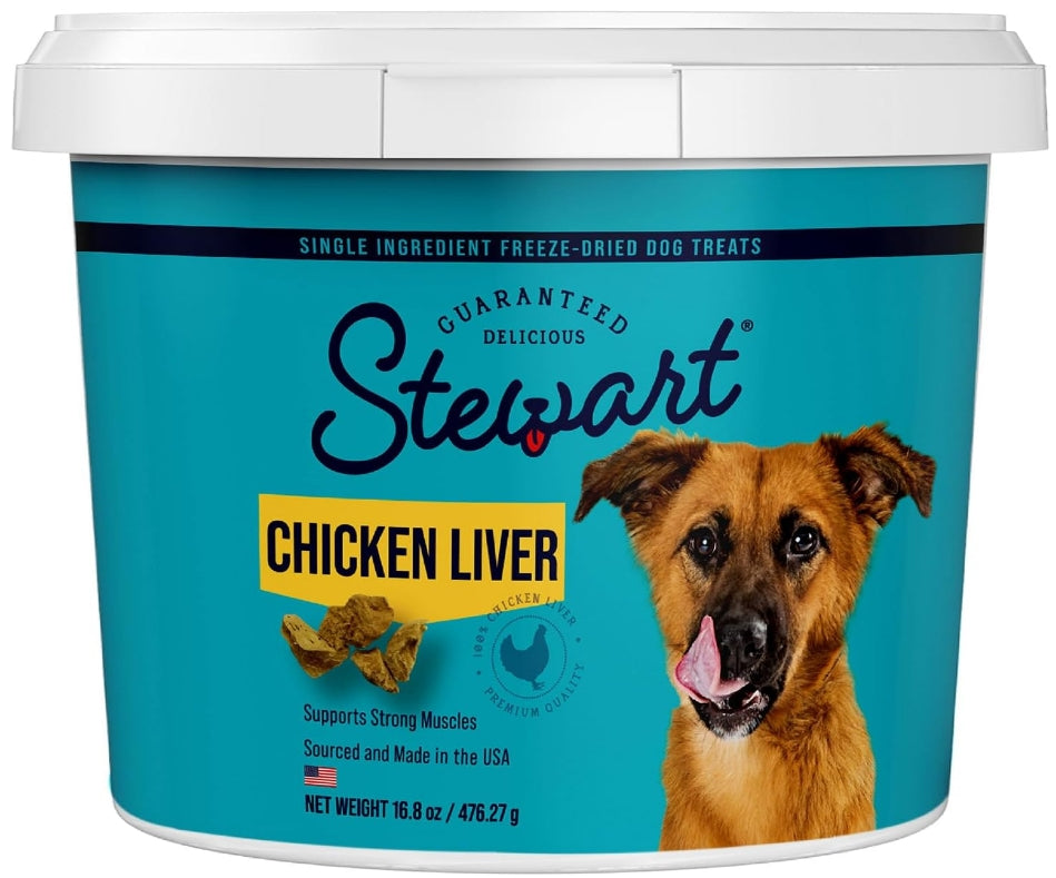 16.8 oz Stewart Freeze Dried Chicken Liver Treats
