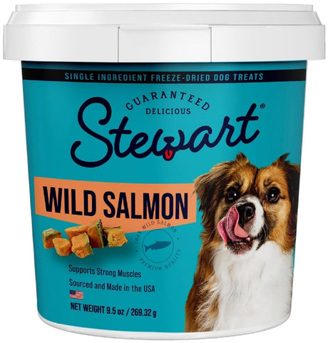 19 oz (2 x 9.5 oz) Stewart Freeze Dried Wild Salmon Treat