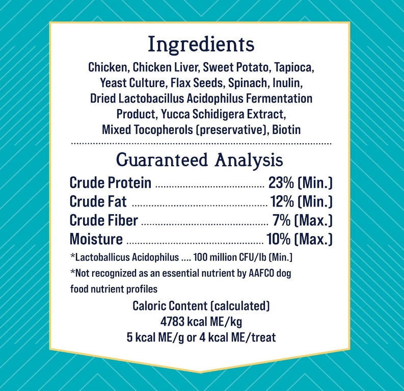 24 oz (3 x 8 oz) Stewart Healthy Gut Freeze Dried Chicken and Vegetable Treats with Probiotics