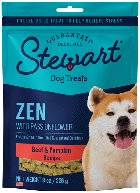 8 oz Stewart Zen Freeze Dried Beef and Pumpkin Treats with Passionflower