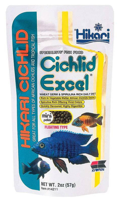 Hikari Cichlid Excel Floating Mini Pellet Food - PetMountain.com