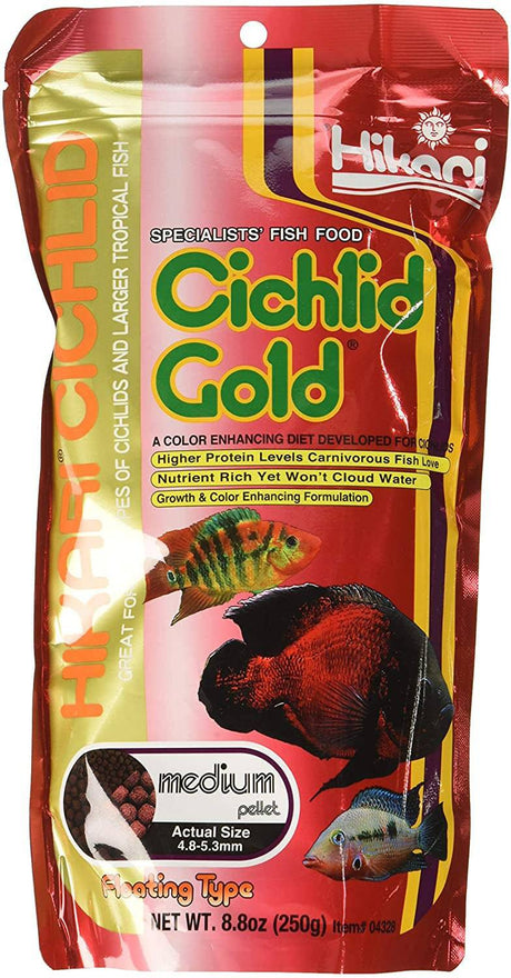 Hikari Cichlid Gold Floating Medium Pellet Food - PetMountain.com