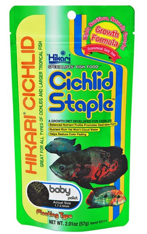 Hikari Cichlid Staple Floating Baby Pellet Food - PetMountain.com