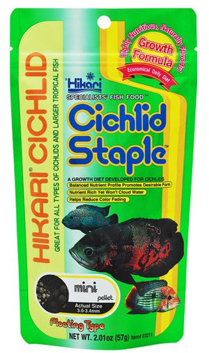 Hikari Cichlid Staple Floating Mini Pellet Food - PetMountain.com