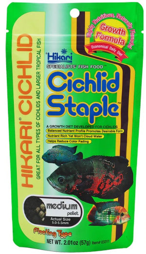 Hikari Cichlid Staple Floating Medium Pellet Food - PetMountain.com