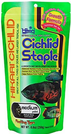 Hikari Cichlid Staple Floating Medium Pellet Food - PetMountain.com