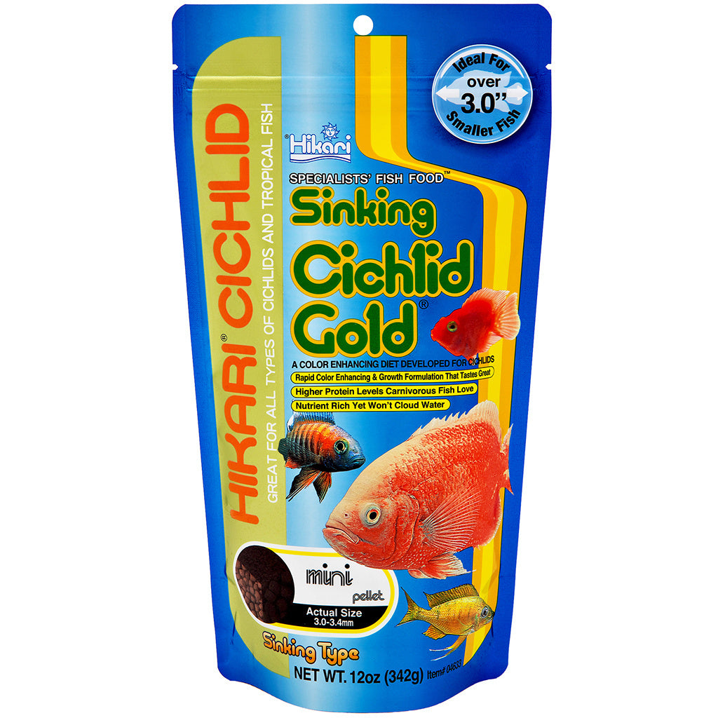 Hikari Sinking Cichlid Gold Mini Pellet Food - PetMountain.com