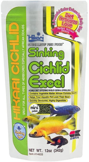 Hikari Sinking Cichlid Excel Mini Pellet Food - PetMountain.com
