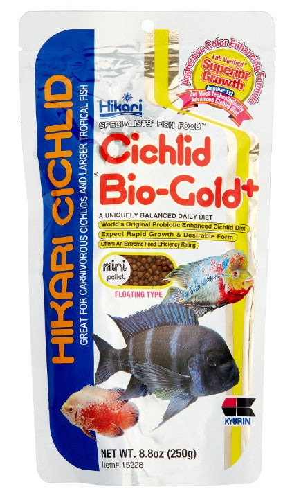 Hikari Cichlid Bio Gold+ Floating Mini Pellet Food - PetMountain.com