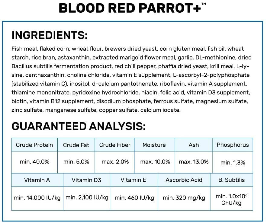 Hikari Blood Red Parrot+ Mini Pellet Food - PetMountain.com
