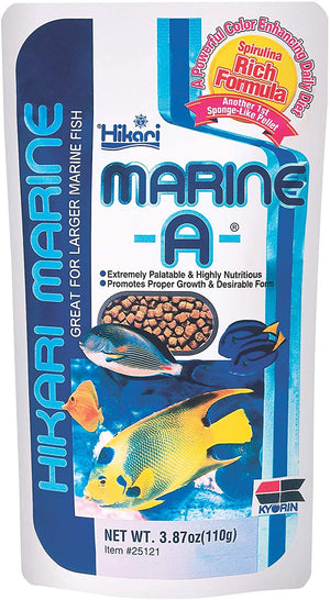 Hikari Marine A Fish Food Spirulina Rich Formula Color Enhancing Daily Diet for Larger Marine Fish - PetMountain.com