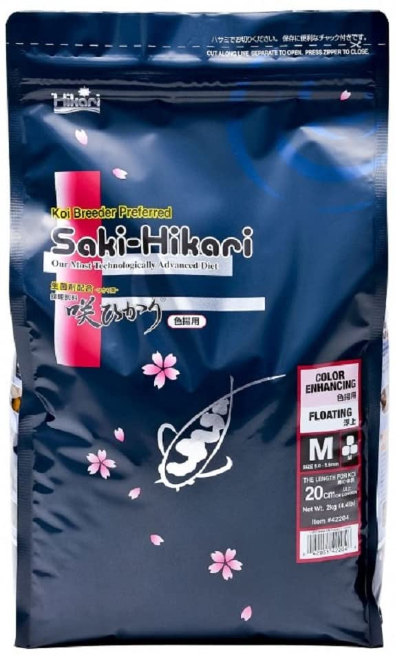 Hikari Saki-Hikari Color Enhancing Floating Medium Pellet Koi Food - PetMountain.com