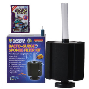 Aquarium Solutions Bacto-Surge Sponge Filter Kit - PetMountain.com