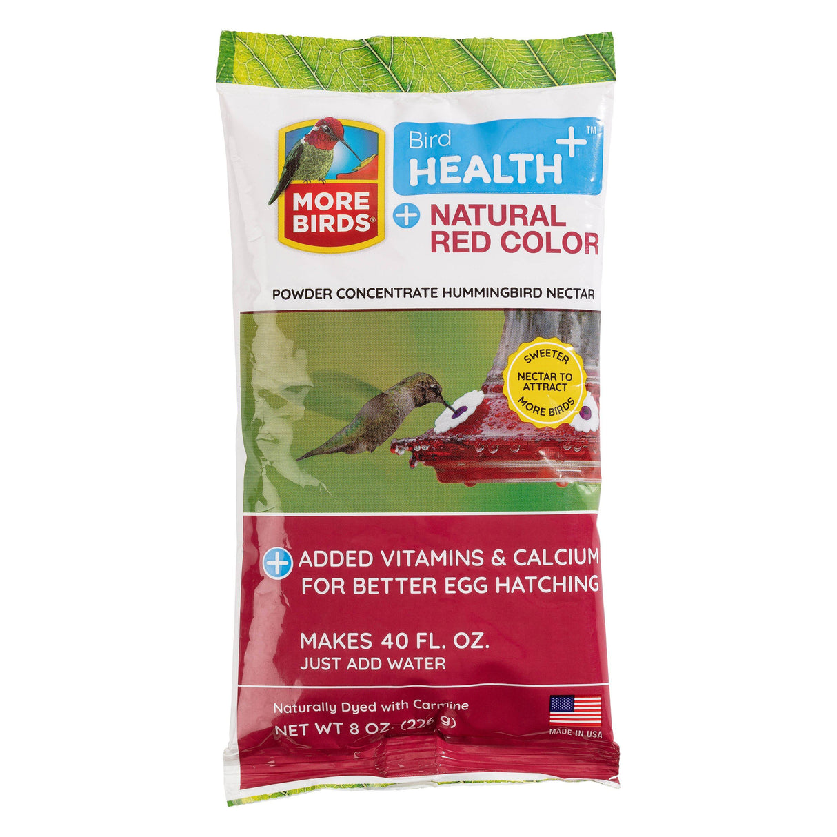 More Birds Health Plus Natural Red Hummingbird Nectar Powder Concentrate - PetMountain.com
