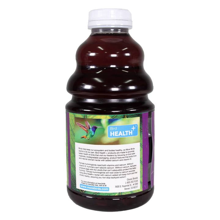 96 oz (3 x 32 oz) More Birds Health Plus Natural Purple Oriole and Hummingbird Nectar Concentrate