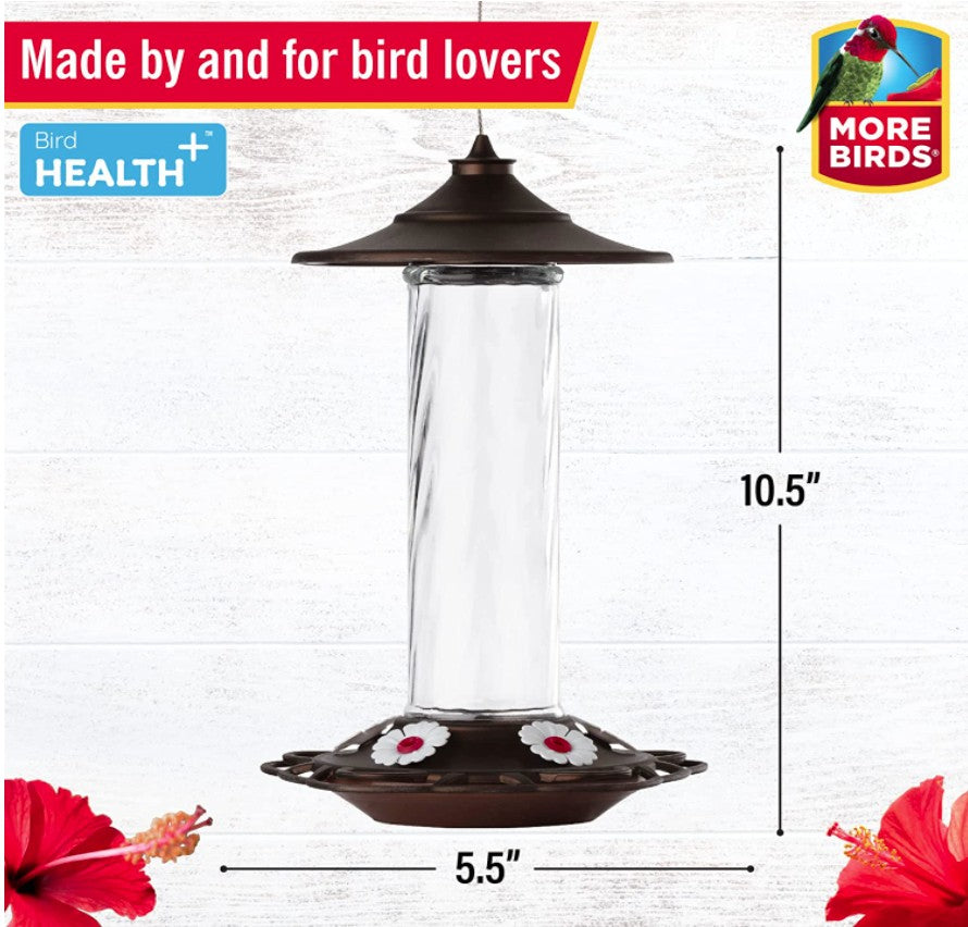 More Birds Bird Health Plus Prestige Hummingbird Feeder - PetMountain.com