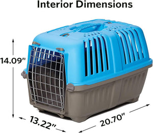 MidWest Spree Pet Carrier Blue Plastic Dog Carrier - PetMountain.com