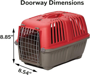 MidWest Spree Pet Carrier Red Plastic Dog Carrier - PetMountain.com