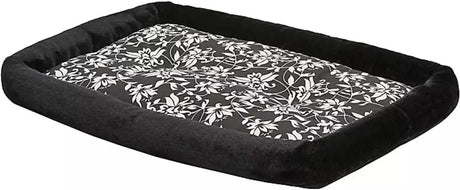 MidWest Quiet Time Bolster Bed Floral for Dogs - PetMountain.com