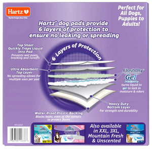 Hartz Home Protection Lavender Scent Odor Eliminating Dog Pads Regular - PetMountain.com