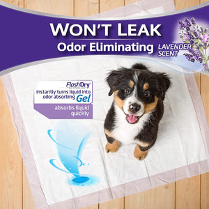 50 count Hartz Home Protection Lavender Scent Odor Eliminating Dog Pads Regular