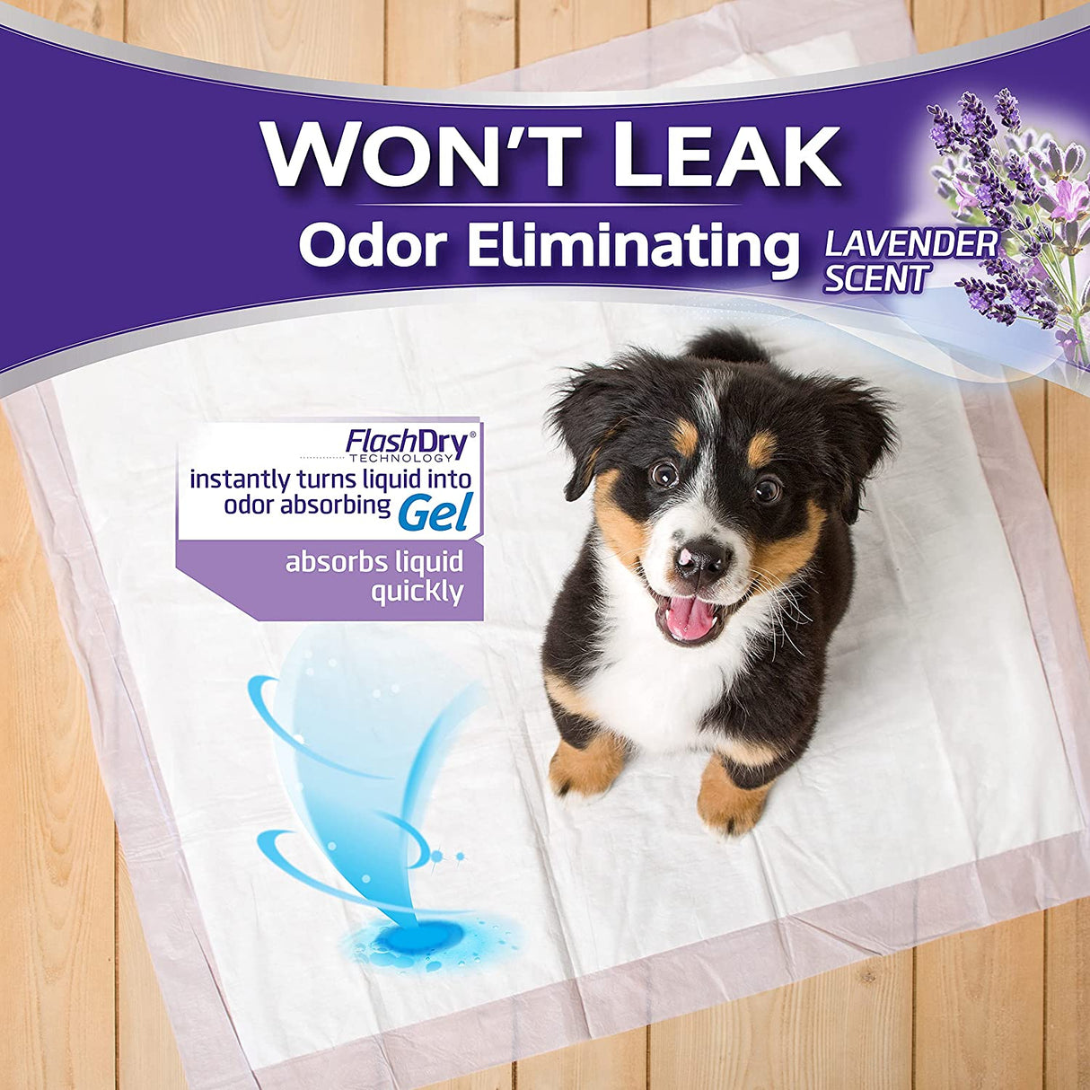 Hartz Home Protection Lavender Scent Odor Eliminating Dog Pads - PetMountain.com