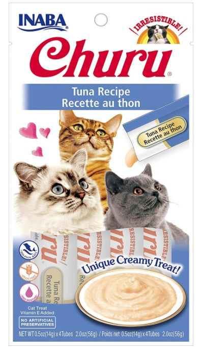 4 count Inaba Churu Tuna Recipe Creamy Cat Treat