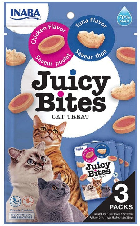 Inaba Juicy Bites Cat Treat Tuna and Chicken Flavor - PetMountain.com