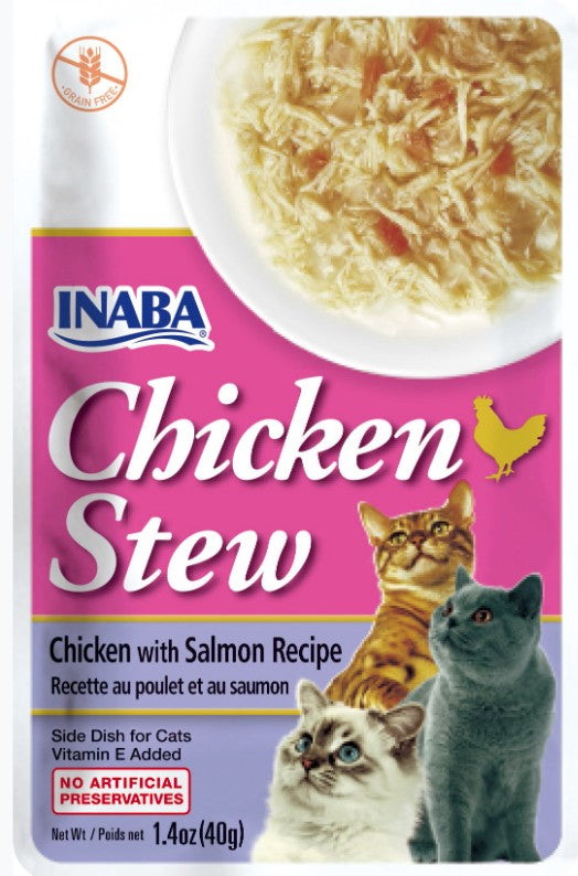 Inaba Chicken Stew Chicken with Salmon Recipe Side Dish for Cats - PetMountain.com