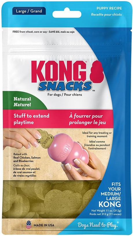 11 oz KONG Snacks for Dogs Puppy Recipe Large