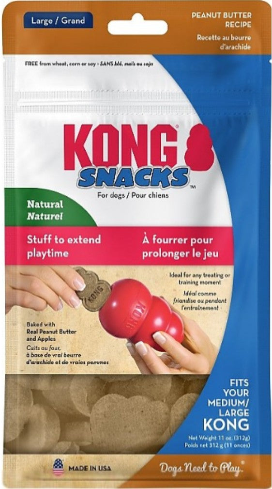 11 oz KONG Snacks for Dogs Peanut Butter Recipe Large