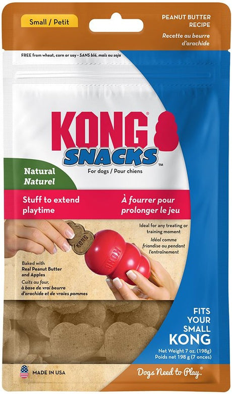 56 oz (8 x 7 oz) KONG Snacks for Dogs Peanut Butter Recipe Small