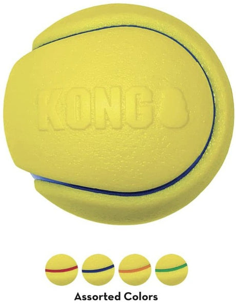 Large - 1 count KONG Squeezz Tennis Ball Assorted Colors
