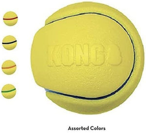 Medium - 1 count KONG Squeezz Tennis Ball Assorted Colors