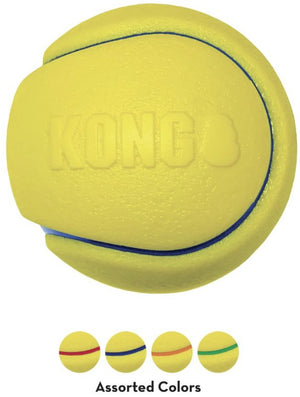 Large - 2 count KONG Squeezz Tennis Ball Assorted Colors