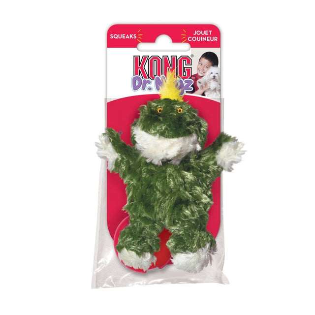 KONG Dr Noys Plush Frog Squeaker Dog Toy - PetMountain.com