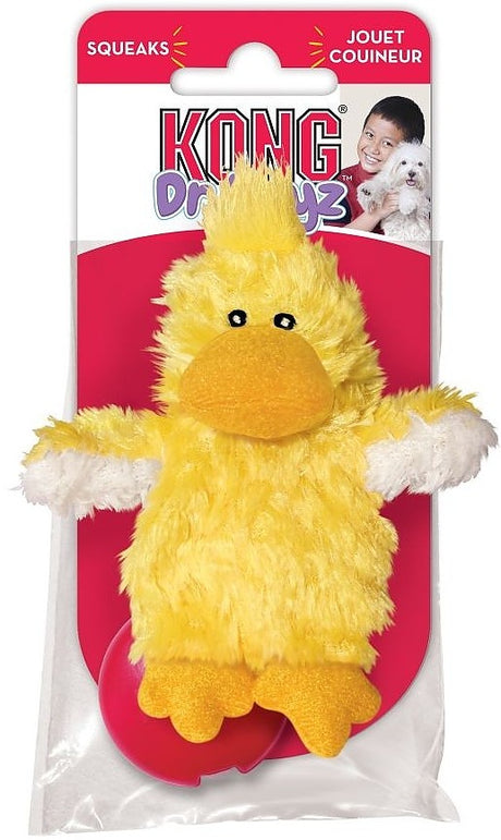 12 count KONG Dr. Noyz Duck Plush Squeaker Dog Toy