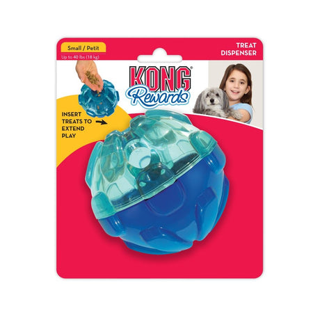 1 count KONG Rewards Treat Dispenser Ball Small Dog Toy