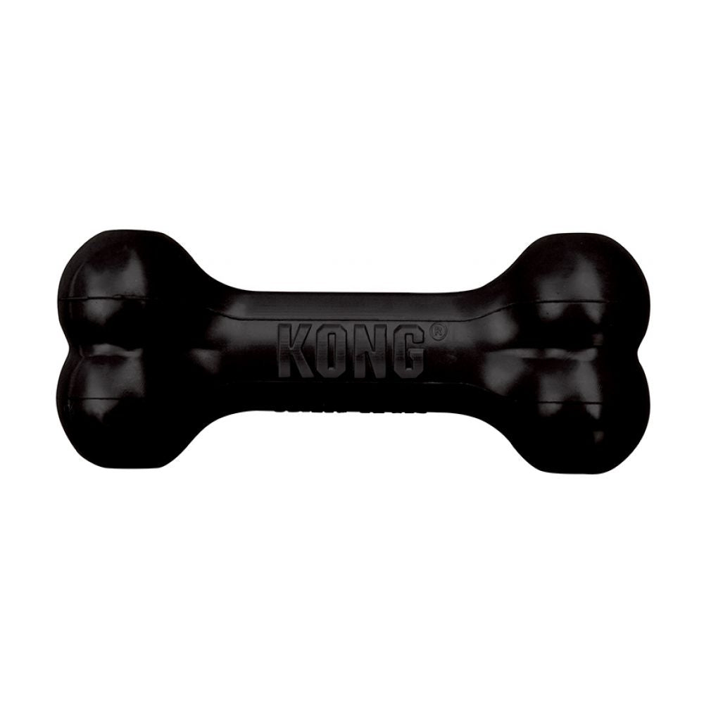 Medium - 3 count KONG Goodie Bone Dog Toy for Power Chewers Black
