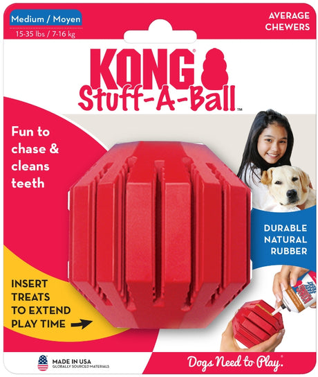3 count Kong Stuff-A-Ball Dog Toy Medium