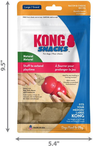 11 oz KONG Snacks for Dogs Bacon and Cheese Recipe Large
