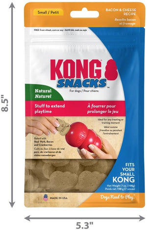 7 oz KONG Snacks for Dogs Bacon and Cheese Recipe Small