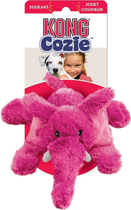 KONG Cozie Elmer the Elephant Dog Toy Small - PetMountain.com