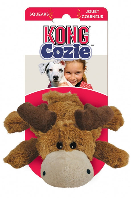 Small - 5 count KONG Cozie Marvin the Moose Dog Toy