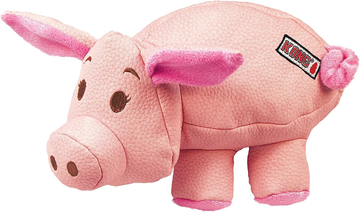 KONG Phatz Pig Squeaker Dog Toy Medium - PetMountain.com
