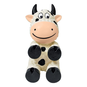 Small - 3 count KONG Wiggi Cow Squeaker Dog Toy