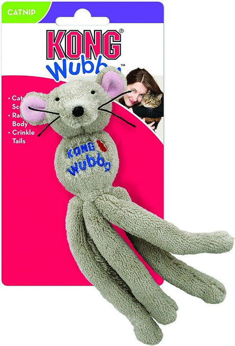 KONG Wubba Mouse Catnip Toy Assorted - PetMountain.com