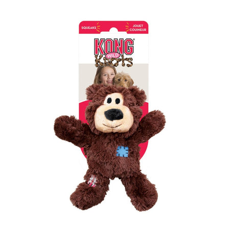 Large - 1 count KONG Wild Knots Bear Assorted Colors