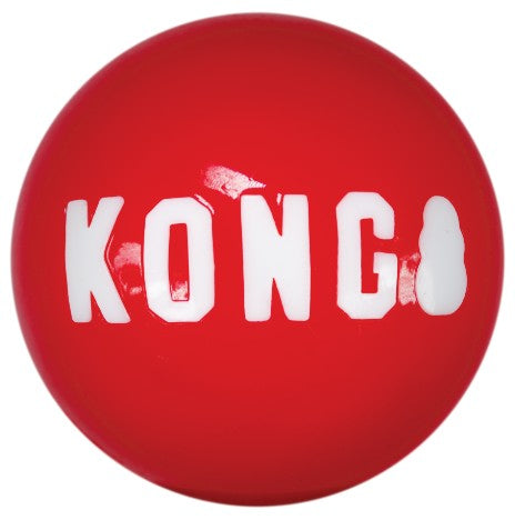 2 count KONG Signature Ball Dog Toy Small